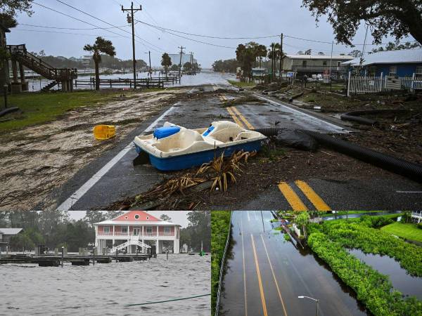 Idalia tocó tierra este miércoles en las costas del noroeste de Florida como un poderoso huracán de categoría 3, anunció el Centro Nacional de Huracanes (HNC) de Estados Unidos. Estas son las imágenes de las inundaciones que ya se reportan por el potente fenómeno.