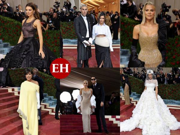 Unas en pareja y otras solitarias, pero con espectaculares atuendos que han dejado a todos boquiabiertos. Aquí los detalles de los looks que usaron las Kardashian-Jenner en la Met Gala 2022.