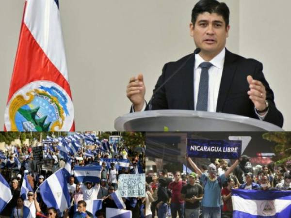 El presidente de Costa Rica, Carlos Alvarado, mostró su respaldo y apoyo para todos los manifestantes de Nicaragua refugiados en su país. Foto: Agencia AFP