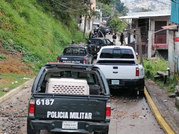 El séptimo batallón de la PMOP ingresó a la peligrosa zona del lugar y sorprendió a los pandilleros.