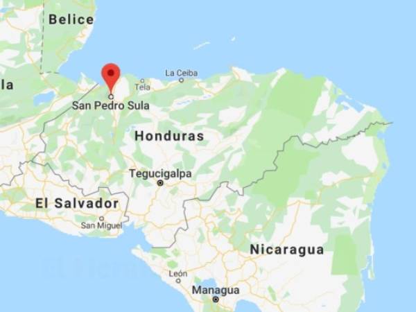 El sismo se sintió en varias zonas de Honduras. Foto: Maps