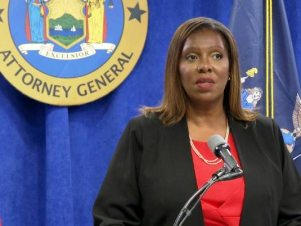 La secretaria de Justicia de Nueva York, Letitia James. AP.