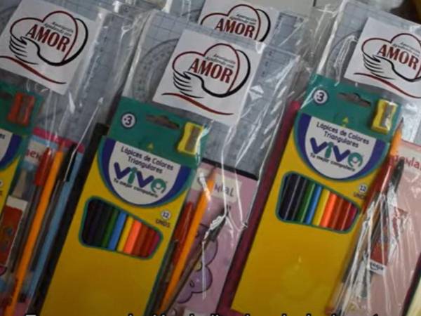 L1.5 millones gastó la ONG Asociación Ayudando con Amor para la compra de 350 kits escolares, a un valor unitario de L4,300.