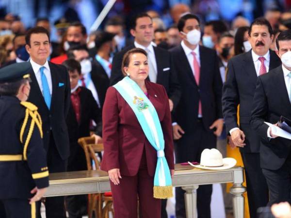 Toma de posesión de la presidenta Xiomara Castro el 27 de enero de 2022.