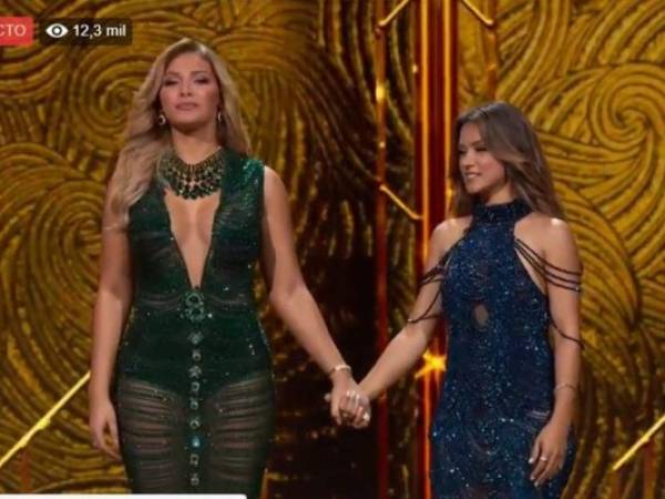 El momento decisivo cuando la presentadora hondureña y la venezolana conocieron los resultados. (Foto: Facebook NBL)