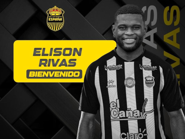 Real España le da bienvenida al equipo a Elison Rivas .