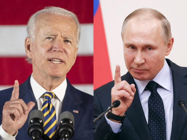 Joe Biden y Vladimir Putin.