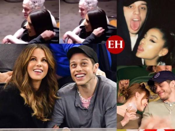 Ariana Grande, Kate Beckinsale y Margaret Qualley aparecen en esta lista de famosas que han tenido un romance con el comediante Pete Davidson. Fotos: Cortesía Agencias archivo.