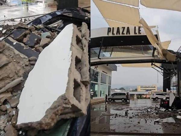 Fuertes daños materiales y la caída de grandes fragmentos de granizo dejó una tormenta registrada en horas de la tarde de este lunes en Nueva Arcadia, Copán.