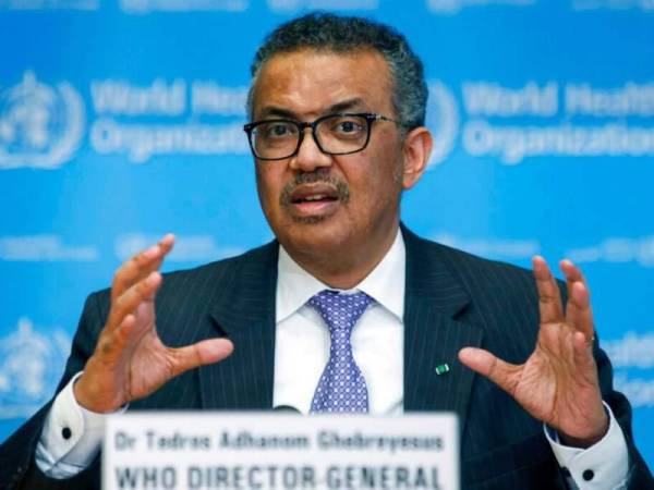 En esta imagen de archivo, tomada el 9 de marzo de 2020, Tedros Adhanom Ghebreyesus, director general de la Organización Mundial de la Salud, durante una conferencia de prensa en la sede de la OMS, en Ginebra, Suiza.