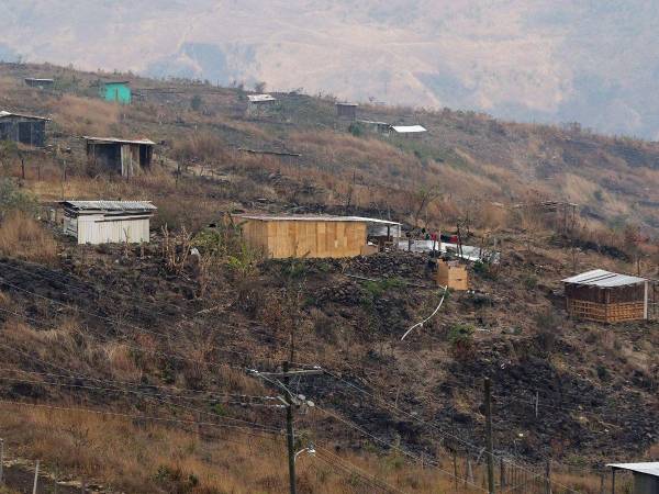 La parte noreste de la ciudad capital se caracteriza por asentamientos en terrenos invadidos.