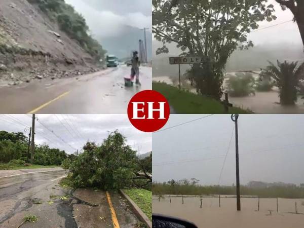 Honduras registró este lunes el ingreso de una masa de aire frío que ha provocado fuertes lluvias que han dejado inundaciones, el desborde de varios ríos y varias zonas del país incomunicadas. El fenómeno afecta la mayor parte del territorio nacional, pero en los departamentos de Copán, Santa Bárbara, Yoro y Colón Copeco ha decretado alerta verde, mientras que en Cortés, Atlántida e Islas de la Bahía decretó alerta amarilla. Estas son las imágenes de los estragos.