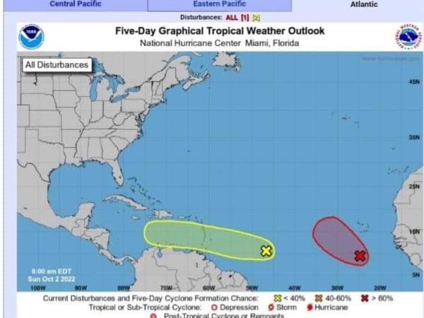 La onda tropical comenzó a formarse el litoral atlántico africano desde la semana pasada.