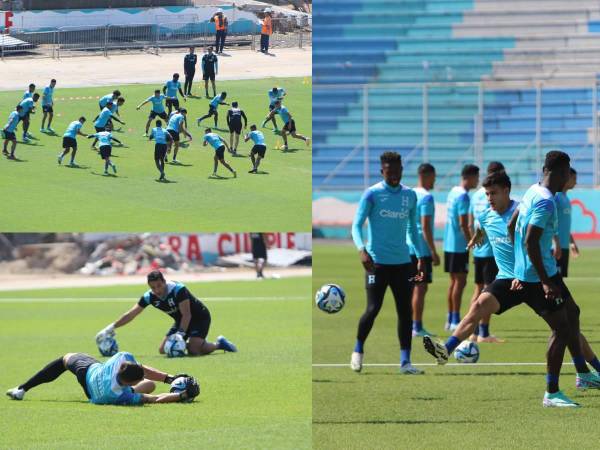 La Selección de Honduras hizo su último entrenamiento del microciclo en el estadio Nacional Chelato Uclés. Reinaldo Rueda no estuvo presente