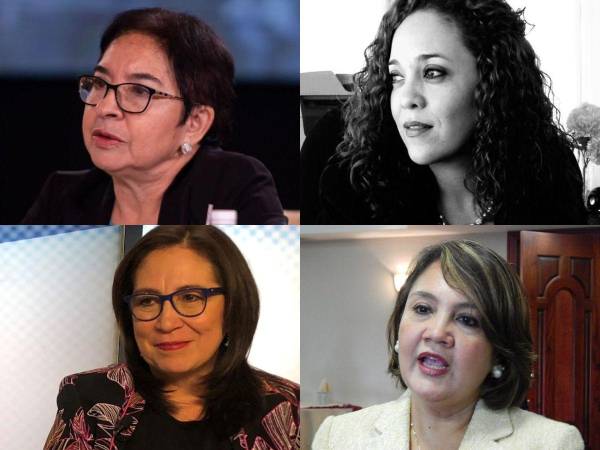 En el collage aparecen Ana Alejandrina Pineda Hernández, Aida Estela Romero Reyes, Tirza Flores Lanza y Merlina Dubón.