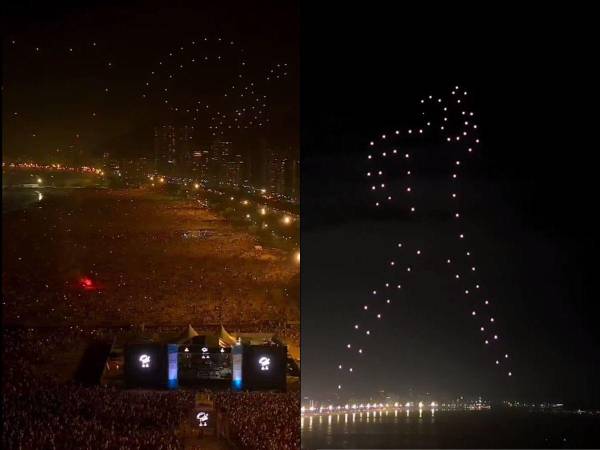 La alcaldía de la ciudad de Santos homenajeó al Rey Pelé de forma espectacular.