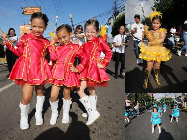 Desde muy temprano las pequeñas se alistaron para mostrar todo su fervor patrio en este 202 aniversario de la Independencia en las calles de la capital de Honduras.