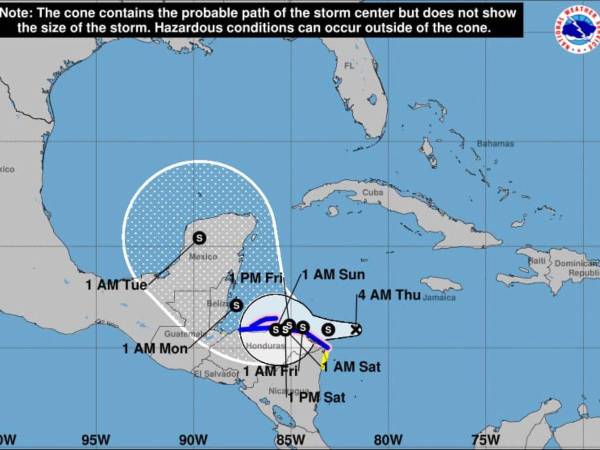 La tormenta tropical Sara representa una amenaza en varios países, los cuales están en alerta máxima ante posibilidad de lluvias intensas en los próximos días.