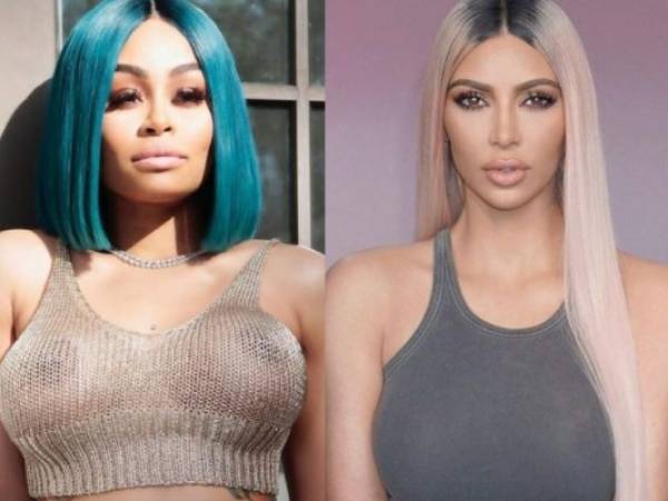 Blac Chyna y Kim Kardashian. Fotos cortesía Instagram