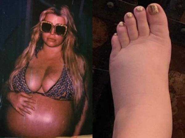 La cantante Jessica Simpson dio a luz a tercer hijo. Durante los 9 meses de embarazo aumentó considerablemente de peso, según las imágenes que compartió en su perfil de Instagram @jessicasimpson