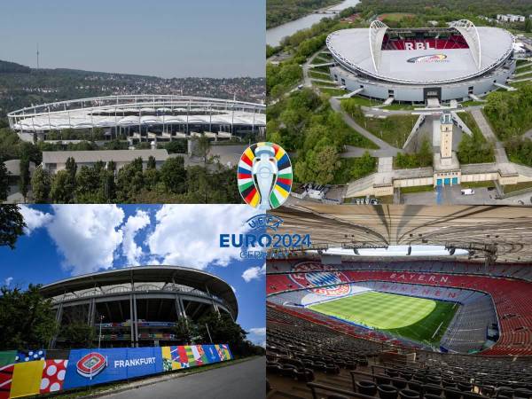 De Berlín a Leipzig, pasando por Dortmund y Múnich, los diez estadios que albergarán la Eurocopa de Alemania 2024 (14 junio-14 julio).