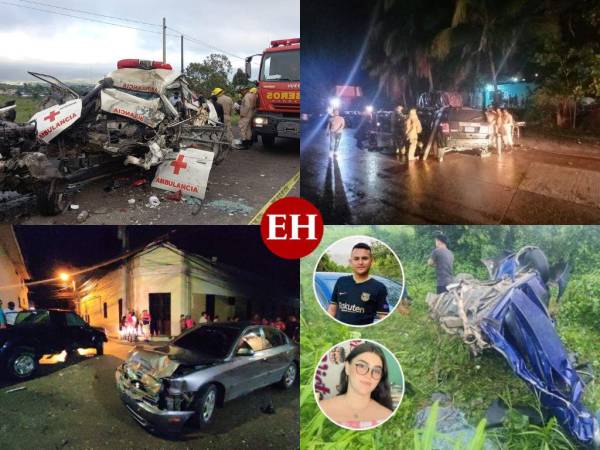 Este segundo fin de semana de julio estuvo marcado de númerosos registros de accidentes de tránsito en varias zonas de Honduras.