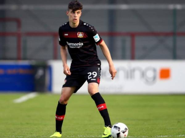 Kai Havertz, la estrella de 17 años del Bayer Leverkusen que se perdió el partido de Champions ante el Atlético de Madrid, por asistir a su escuela a hacer un examen (Foto: Agencias)