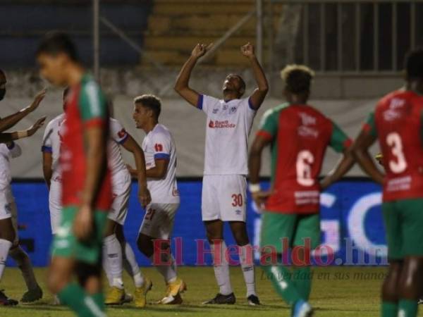 Eddie Hernández abrió el camino para el león en el partido. Foto: Marvin Salgado | EL HERALDO