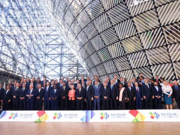 La presidenta Xiomara Castro participó en la Cumbre de la Unión Europea-Celac 2023 el pasado lunes 17 y martes 18 de julio, evento que reunió a líderes mundiales.