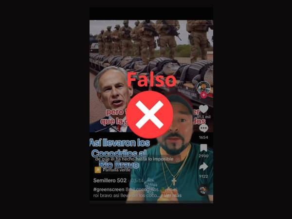 Captura de pantalla a una publicación de TikTok realizada el 2 de abril de 2024.