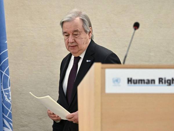 Antonio Guterres, jefe de la ONU.