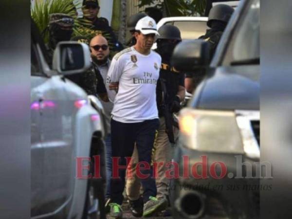 El comisionado general de la Policía Nacional, Leonel Luciano Sauceda Guifarro, fue capturado en el año 2020 al interior de su vivienda. Foto: El Heraldo