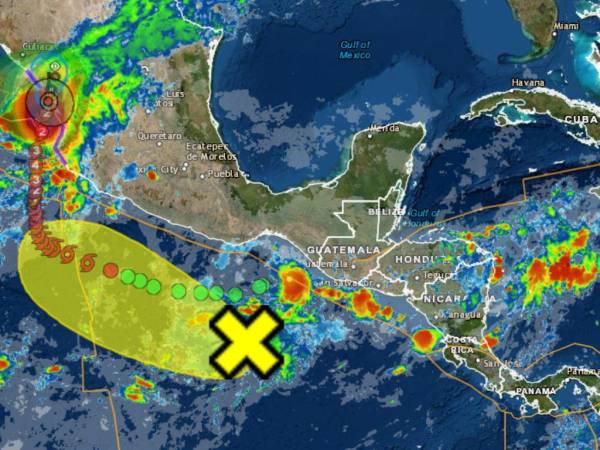 Así luce la trayectoria del fenómeno meteorológico.