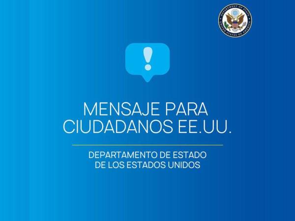 La Embajada de Estados Unidos en Honduras alertó a sus ciudadanos sobre posibles manifestaciones en la capital. Instó a tener precaución.