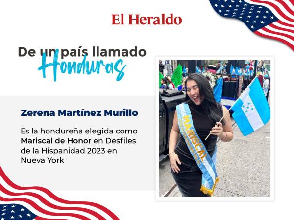 Hondureña es elegida Mariscal de Honor en desfile de Hispanidad en NY