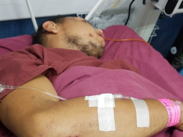 Marco Cartagena, se encuentra interno en el Hospital San Juan de Dios, de Guatemala, tiene la pierna quebrada y también algunas costillas.