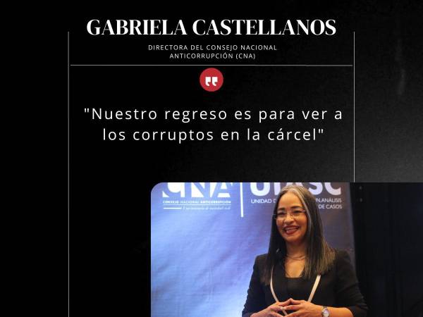 La directora del Consejo Nacional Anticorrupción (CNA), Gabriela Castellanos, regresó a Honduras tras salir del país por más de un mes producto de amenazas. En su retorno se comprometió con la sociedad civil a seguir señalando y combatiendo la corrupción. Además, cuestionó al gobierno en relación a la marcha convocada el pasado martes y que obligó a diferentes organizaciones a cancelar la que habían agendado previamente. A continuación sus declaraciones más destacadas.