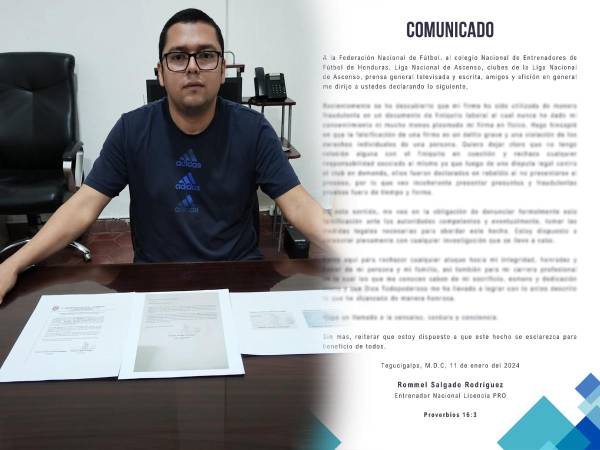 Rommel Salgado denuncia al Real Juventud.