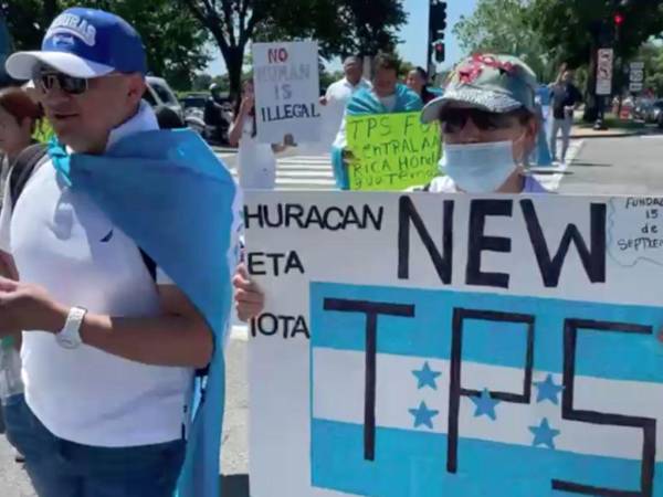 Migrantes hondureños solicitan al presidente Joe Biden la extensión del TPS para los compatriotas que fueron afectados por los huracanes Eta e Iota.