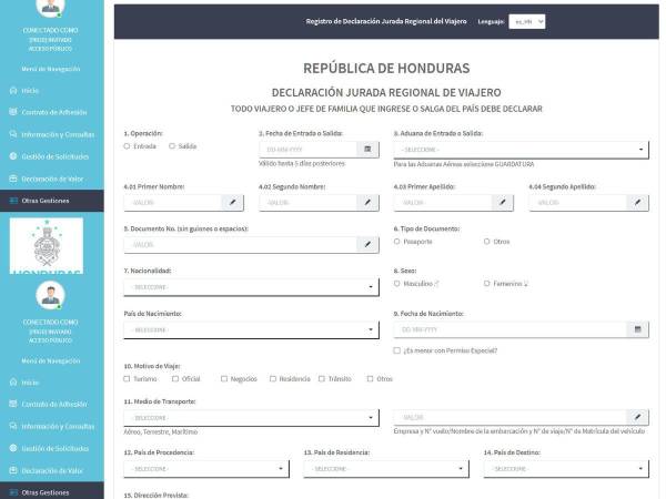 En pocos minutos podrá completar este formulario en cualquier parte que se encuentre, sea dentro o fuera de las fronteras hondureñas.