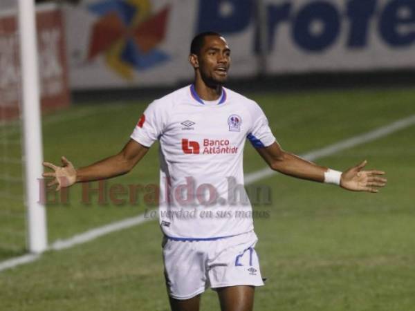 Jerry Bengtson quiere coronarse campeón con Olimpia y anotar en la final. (Foto: Ronal Aceituno / EL HERALDO)