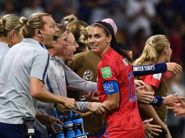 Alex Morgan, delantera de Estados Unidos, es una de las grandes figuras del Mundial. (AFP)