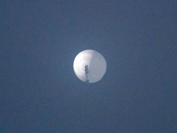 Este fue el globo que sobrevoló el espacio aéreo de Estados Unidos.