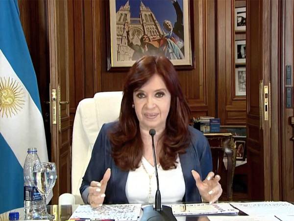 La vicepresidenta argentina, Cristina Fernández Kirchner.