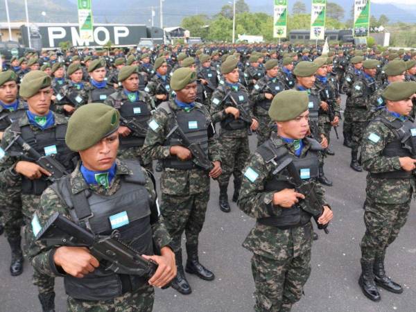 Nuevos policías militares se suman hoy al servicio de la seguridad en Honduras.