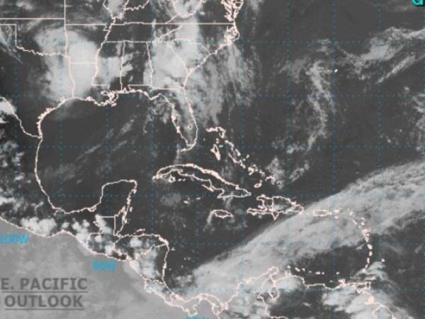 Entre el jueves y el viernes se formaría el sistema de baja presión. Foto: NOAA.