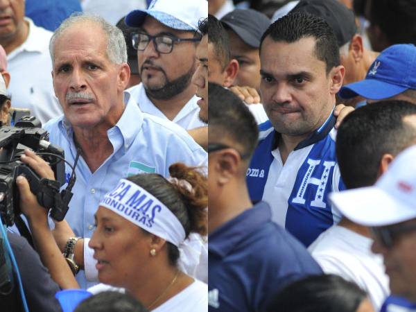 El excandidato presidencial, Nasry Afura, asistió a la movilización denominada “Gran Marcha por Honduras”.