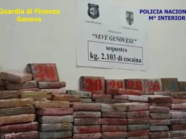 El cargamento fue interceptado en Italia por la policía que remplazó la droga con sal de manera de engañar a los responsables del contrabando en su destino final.