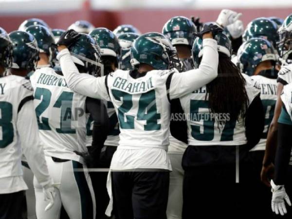 Los Eagles de Filadelfia se mantienen tranquilos a pocos de que se lleve a cabo el evento deportivo más esperado en Estados Unidos. Foto: AP