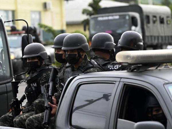 (Foto archivo) Un despliegue policial y militar comenzó tras extender el estado de exepción en Honduras.